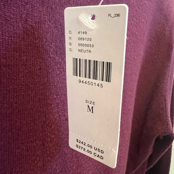 NWT new medium Anthropologie sundays Andes sweater dress burgundy mock neck - Picture 5 of 16